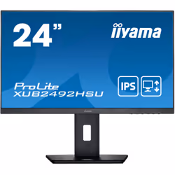 iiyama ProLite XUB2492HSU-B5, 60,5 cm (23.8"), 1920 x 1080 pixels, Full HD, LED, 4 ms, Noir