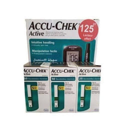 ACCU-CHEK Active Pack: 1 appareil + 125 bandelettes + 1 softclix