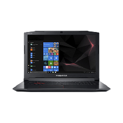 Acer Predator Helios 300 PH317-52-75DB i7-8750H Ordinateur portable 43,9 cm (17.3") Full HD Intel® Core™ i7 8 Go DDR4-SDRAM 1,13 To HDD+SSD NVIDIA® GeForce® GTX 1050 Ti Wi-Fi 5 (802.11ac) Windows 10 Home Noir, Rouge