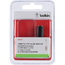 Adaptateur Belkin Audio Jack 2.5mm Femelle vers 3.5mm Male (F3Y124BFP)