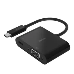 Adaptateur BELKIN USB-C Vers VGA Avec Charge - Noir