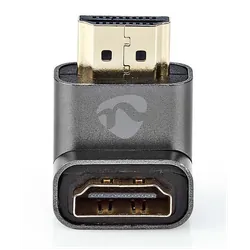 Adaptateur HDMI-HDMI Nedis Plaqué or / Coudé à 90