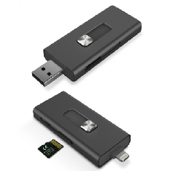 Adaptateur Ksix Lightning et USB / Lecteur de cartes