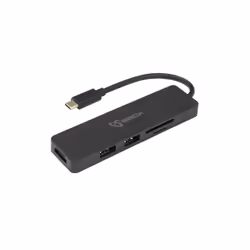 Adaptateur SBox Type C Vers HDMI, USB et Lecteur de cartes - Sortie HDMI: 4K@30Hz / Full HD 1080p@60Hz - 1x Port USB 3.0 Jusq ...