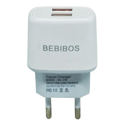 Adaptateur Secteur BEBIBOS 2x USB 2.1A - Blanc