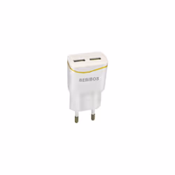 Adaptateur Secteur BEBIBOS Fast Charging - Entrée: AC 100-240V ~ 50/60Hz - Sortie: DC 5V / 2.1A - 2x Ports USB - Protection c ...