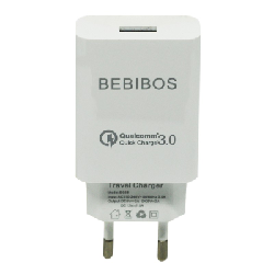 Adaptateur Secteur BEBIBOS Fast Charging USB 2.1A - Blanc