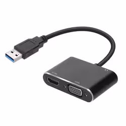 Adaptateur Vers HDMI & VGA - Gris
