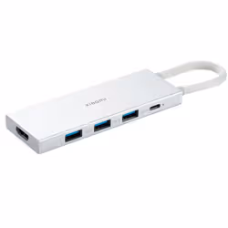 Adaptateur Xiaomi 5En1 Type-C 4K Gris
