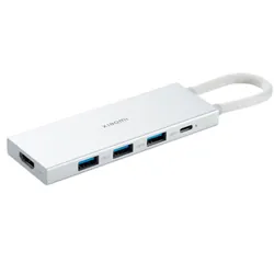 Adaptateur Xiaomi 5En1 Type-C 4K Gris