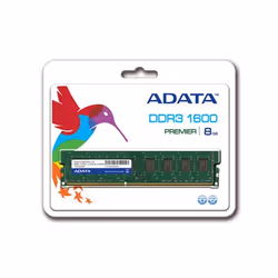 ADATA ADDU1600W8G11-S, 8 Go, 1 x 8 Go, DDR3L, 1600 MHz, 240-pin DIMM, Vert
