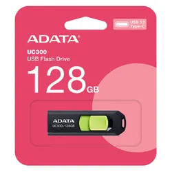 ADATA UC300 lecteur USB flash 128 Go USB Type-C 3.2 Gen 1 (3.1 Gen 1) Noir, Vert