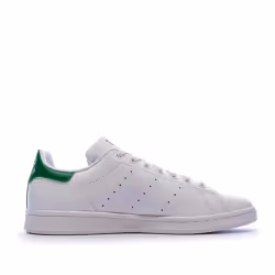 Sneakers Adidas Stan Smith M20324 homme, silhouette iconique 1971 en cuir premium blanc, patch talon vert, 3 bandes perfor&#2 ...