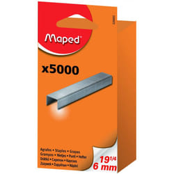 AGRAFES MAPED 19 1/4 GALVANISEES BROCHABLE - BOITE DE 5000 (326602)