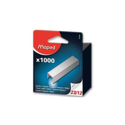 Agrafes Maped 23/12 Galvanisé Brochable Boîte de 1000 (323505)