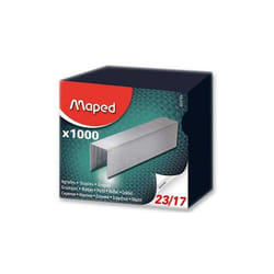 Agrafes Maped 23/17 Galvanisé Boîte de 1000 (323705)