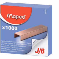 AGRAFES MAPED 6MM J/6 CUIVREES - BOITE DE 1000 (326105)