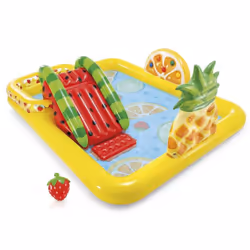 Air De Jeux Gonflable FRUITY Intex - Age recommandé: ‎2 ans et plus - Matière: Vinyle -  Dimensions: ‎244 x 191 x 91cm - aire ...
