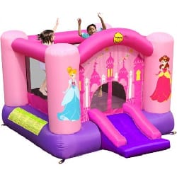 Aire de jeux gonflable Château de Princesse HAPPY HOP Rose Fille