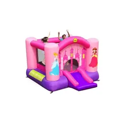 Aire de jeux gonflable Château de Princesse HAPPY HOP Rose Fille