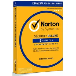 Antivirus Norton Securty Premium 3.0 / 1 An 5 Postes / Android / iOs / Windows / Mac