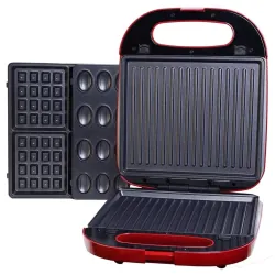 Appareil 3en1 Panini Gaufre et Zouza – Florence HK465