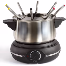- Thermostat réglable - 1500 Watts , Peut être utiliser pour des fondues au fromage, à l'huile ou au bouillon ,Accessoires co ...
