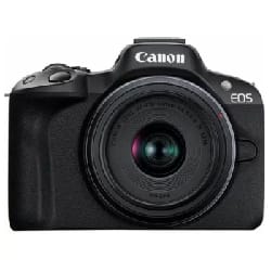 Appareil Photo CANON EOS R50 24,2 MP + Objectif RF-S 18-45 S Noir + Carte Mémoire