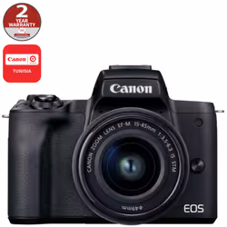 Appareil Photo hybride Canon EOS M50 Mark II - Capteur CMOS Capteur APS-C 24,1 millions de pixels - Zoom en lecture 1,5x à 10 ...