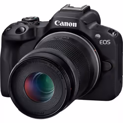 Appareil photo hybride Canon EOS R50 Noir + objectif RF-S 18-45mm S - Capteur APS-C 24,2 millions de pixels - Puissant proces ...