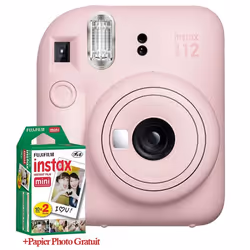 Appareil Photo Instantané FUJIFILM INSTAX Mini 12 - Caméra analogique - Objectif selfie intégré et exposition automatique - I ...