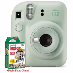 Appareil Photo Instantané FUJIFILM INSTAX Mini 12 - Caméra analogique - Objectif selfie intégré et exposition automatique - I ...