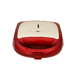 Appareil Toaster Florence 3en1 Panini-Gaufre-Zouza 750W HK-213R- Rouge