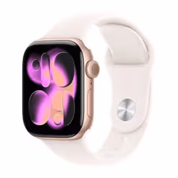 APPLE Watch Séries 11 GPS 42MM Avec Bracelet Sport M/L - Rose Gold Aluminium