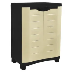 Armoire Texas Petite Modèle Noir Porte Grège