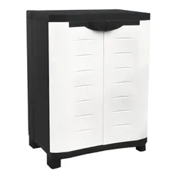 Armoire Texas PM Noir Porte Blanc