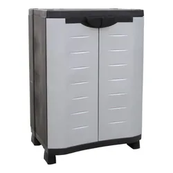 Armoire TEXAS PM NOIR PORTE GRIS