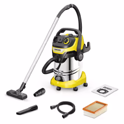 Aspirateur à Eau et Poussières - WD6 PS V-30/6/22/T - Aspirateur Multifonctions Aspirateur eau et poussière, Puissance 1300W ...