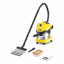 Aspirateur multifonction Karcher WD 4 Premium - Puissance 1000W - Puissance d'aspiration effective (Air Watt): 220 - Cuve 20L ...