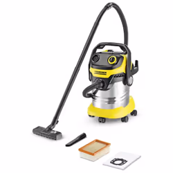 Aspirateur Multifonction WD5 Premium KÄRCHER- Aspirateur eau et poussière- Puissance: 1100W- Cuve en acier inox de capacité:  ...