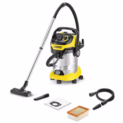 WD6 P PREMIUM Aspirateur Multifonctions - Puissance d'aspiration 260 Air Watt - Puissance 1300W - Cuve inox de capacité 30 l  ...