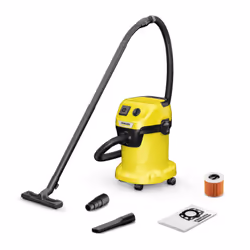 Aspirateur multifonction Karcher WD 3 P V-17/4/20 - Pour eau et poussière - Puissance 1000W - Cuve en Plastique de capacité 1 ...
