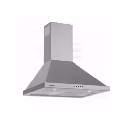 Hotte Pyramidale SILVERLINE 2240-60 - Largeur 60 cm - Bouton poussoir - 3 vitesses - Débit 350 m 3/h - Système de N-RV - Coul ...