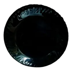 Assiette Plate LUMINARC Feston 25 cm - Noir