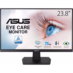 ASUS VA247HE, 60,5 cm (23.8"), 1920 x 1080 pixels, Full HD, 5 ms, Noir