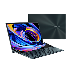 ASUS ZenBook Duo 14 UX482EG-KA093T notebook i7-1165G7 Ordinateur portable 35,6 cm (14") Écran tactile Full HD Intel® Core™ i7 16 Go LPDDR4x-SDRAM 512 Go SSD NVIDIA GeForce MX450 Wi-Fi 6 (802.11ax) Windows 10 Home Bleu