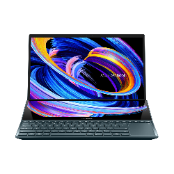 ASUS ZenBook Pro Duo 15 OLED UX582LR-H2012T notebook i7-10870H 15.6" Écran tactile 4K Ultra HD 16 Go 512 Go SSD NVIDIA GeForce RTX 3070 Windows 10 Home Bleu