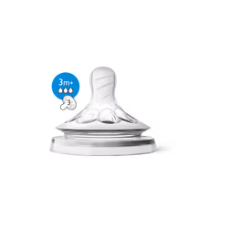 Avent 2 Tétines Naturel 3m+ debit variable
