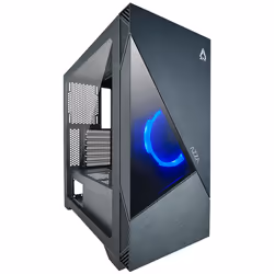 Azza Eclipse, Midi Tower, PC, Noir, ATX, 16,5 cm, 36 cm
