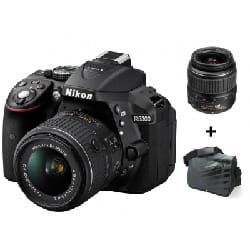 Réflex Numérique Nikon D5300 + Objectif Nikkor 18-55MM + Sacoche